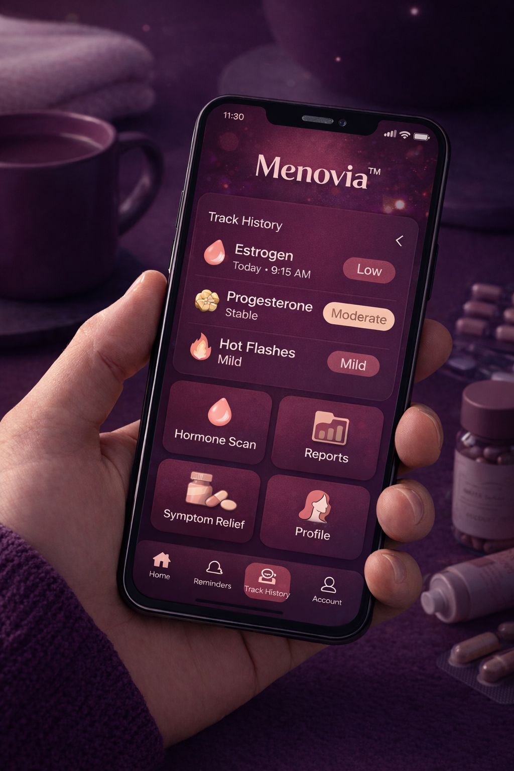 Menovia App Screenshot