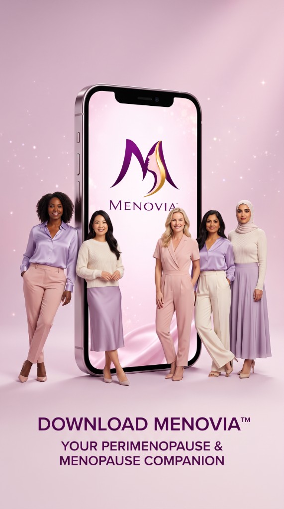 Download Menovia, your perimenopause and menopause companion